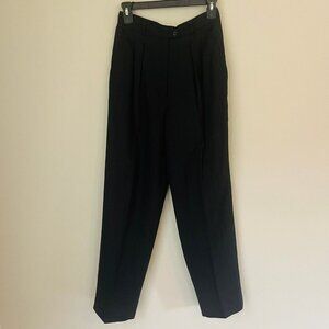 Lauren Ralph Lauren Stripe High Rise 100% Worsted Wool Trousers SZ 8 Petite